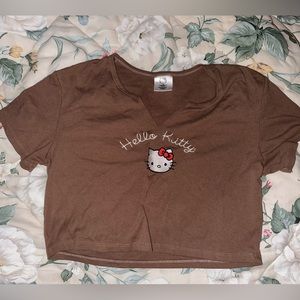 Hello kitty Cropped shirt